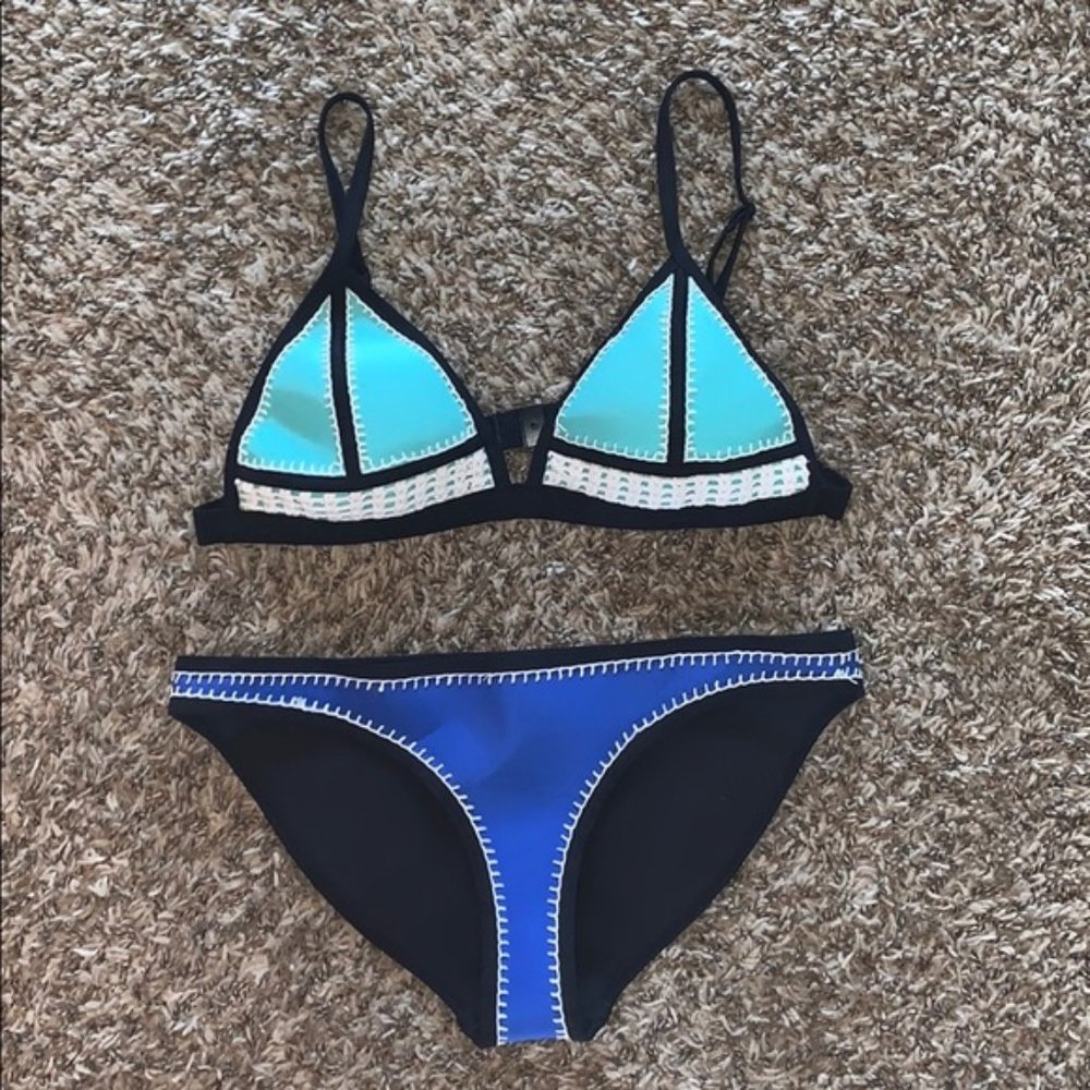 Blue Triangl Bikini
